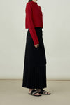 SWAYING/KNIT cashmere stand collar short cardigan SW24RE1T06 red